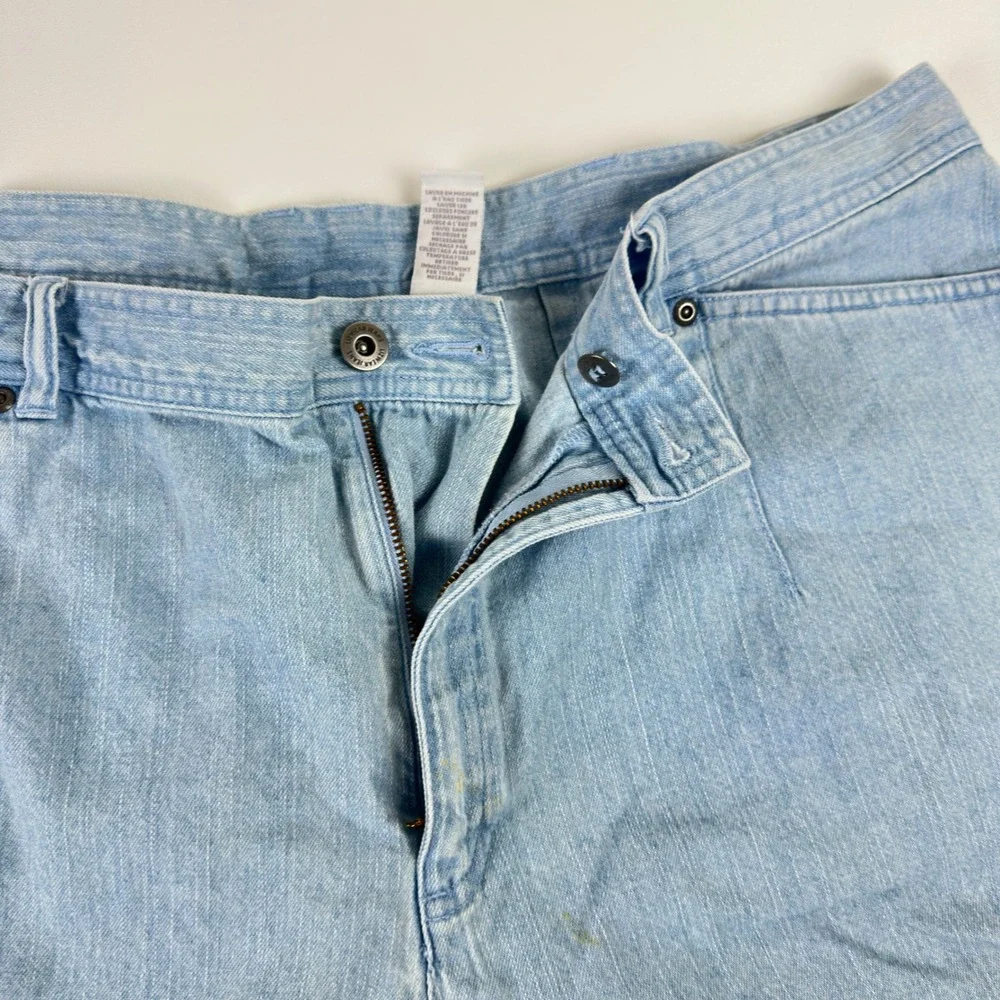 Liz Claiborne Lizwear Light Wash Denim Bermuda Shorts‎ 18W Light Blue Cotton